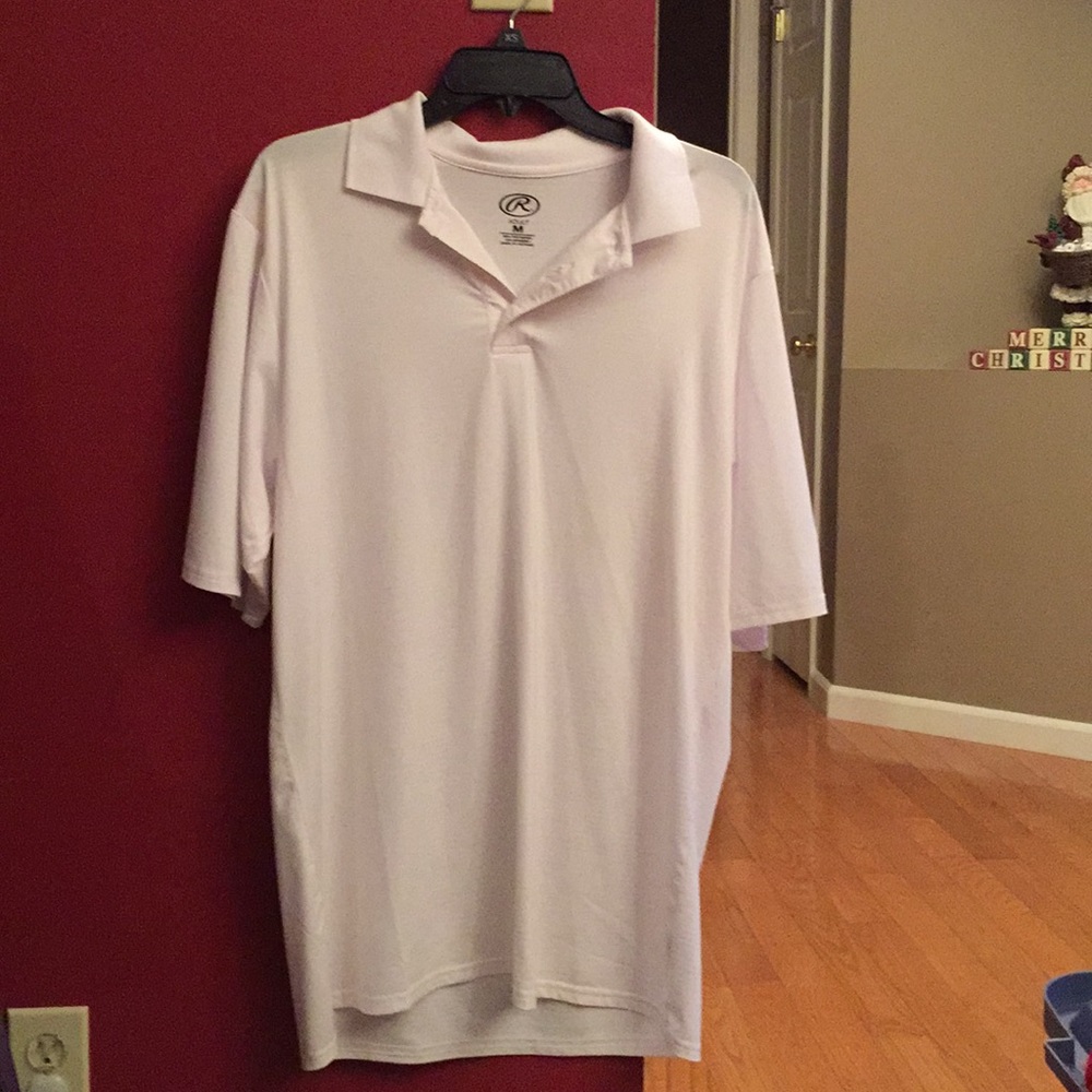 White Rawlings polo